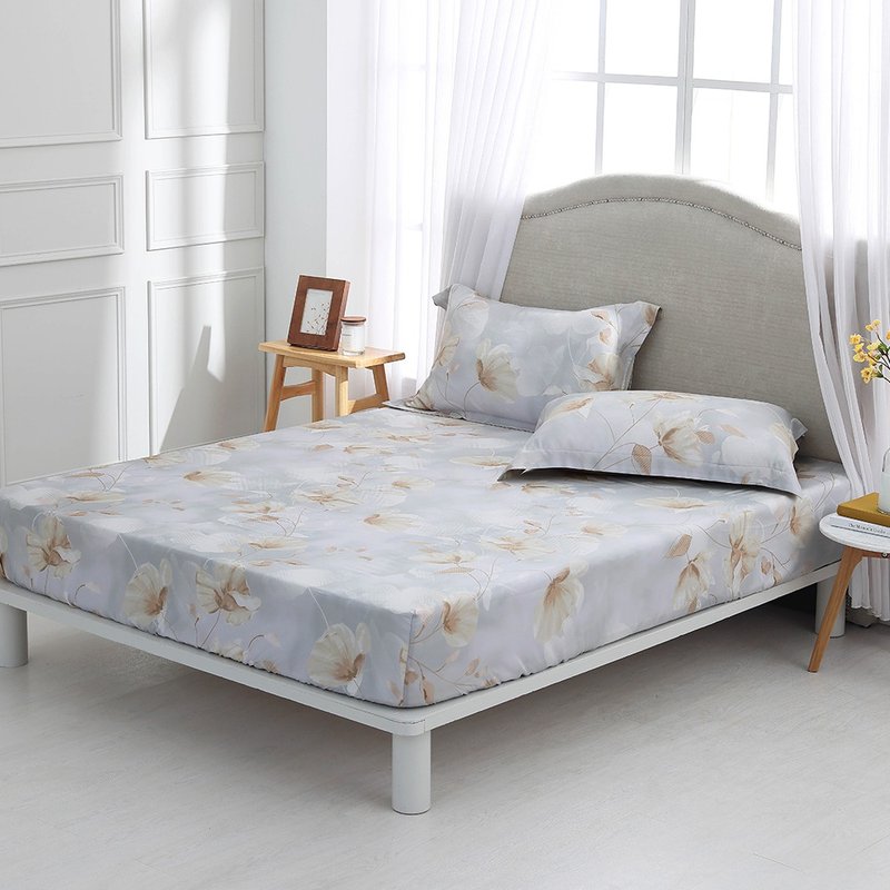 Hongyu 400 Woven Tencel Bed Bag Pillowcase Set Youte Gold (Single/Double/XL/Extra Large) - เครื่องนอน - วัสดุอื่นๆ สีเทา