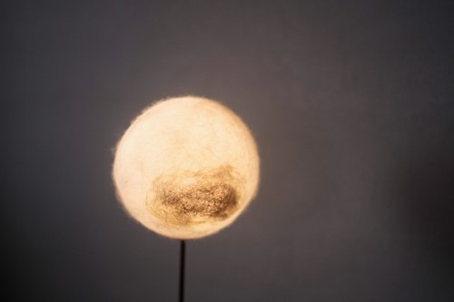 MoziDozen 懸月-全月 l 把月亮帶回家 木質燈飾 觸控式夜燈