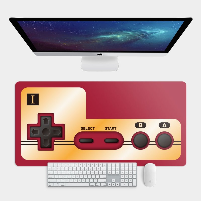 【現貨80*40】紅色遊戲機搖桿 大尺寸 電競滑鼠墊 餐墊 PS190 - 滑鼠墊 - 橡膠 紅色
