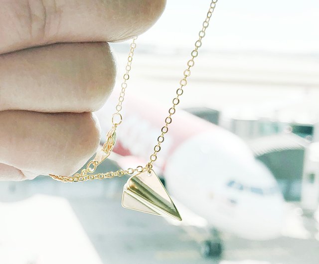 Miniature Airplane Necklace