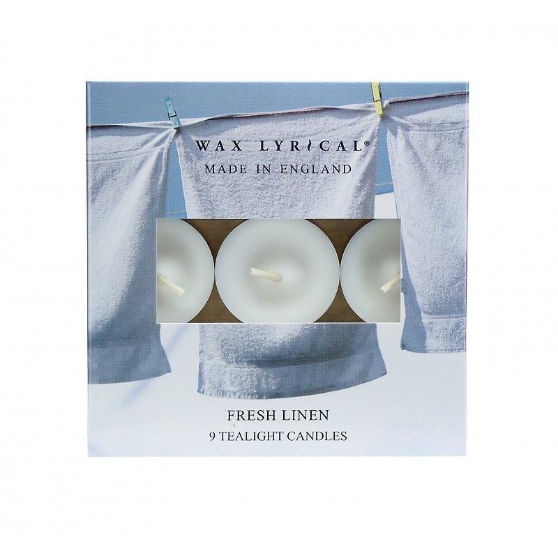 British candle MIE series fresh linen candle 9 in - เทียน/เชิงเทียน - ขี้ผึ้ง 