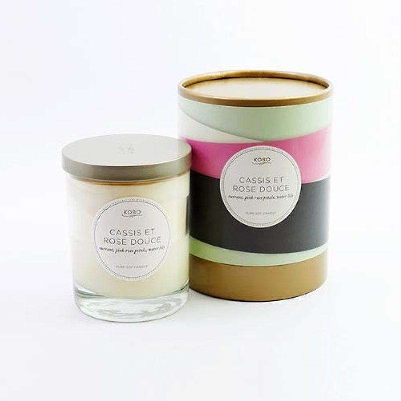 [KOBO - US soybean oil candles - sweet romantic Rose (330g / combustible 80hr) - Candles & Candle Holders - Wax 