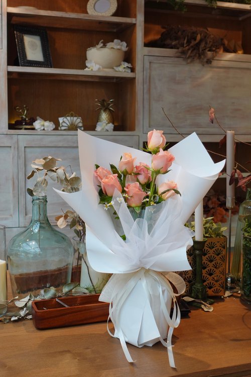 薇思花藝｜The day with flowers 玫瑰花束 韓式花束 生日花束 女友禮物