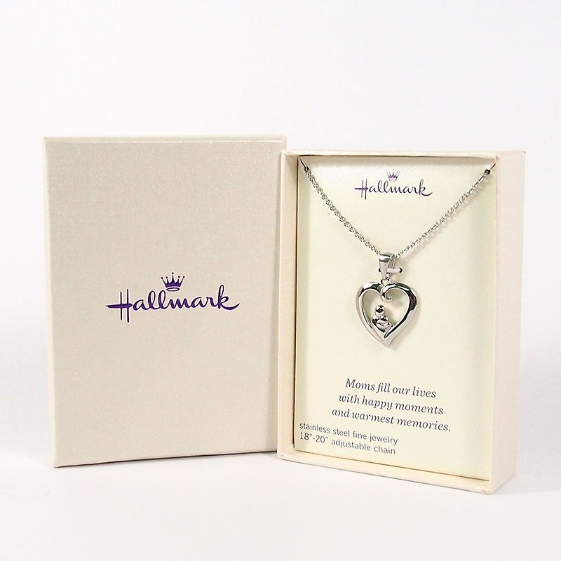 Styling necklace mother's embrace [Hallmark-gift item] - สร้อยคอ - วัสดุอื่นๆ สีเงิน