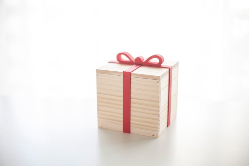 Valentine's Day birthday gift log hand gift box large - Other - Wood Brown
