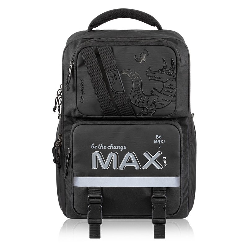 Tiger Family MAX Inspiration Series Ultra-Lightweight Backpack Pro 2S-Black Dragon Beast - กระเป๋าเป้สะพายหลัง - วัสดุกันนำ้ สีน้ำเงิน