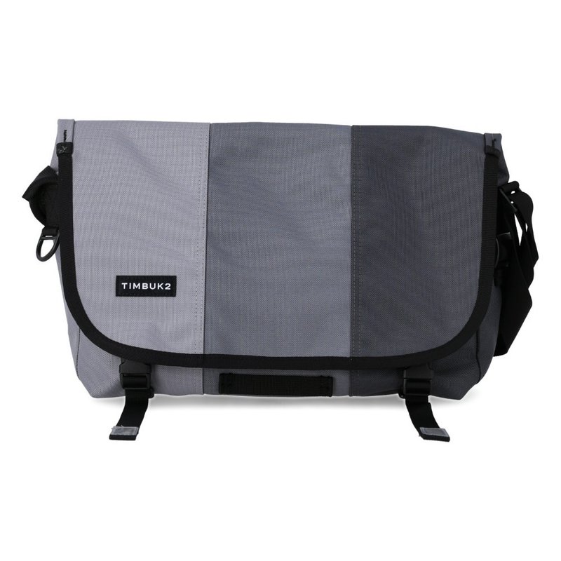 TIMBUK2 CLASSIC MESSENGER ECO Classic Messenger Bag S / Smoke Gray / Light Carbon Gray Color Matching - Messenger Bags & Sling Bags - Polyester Gray