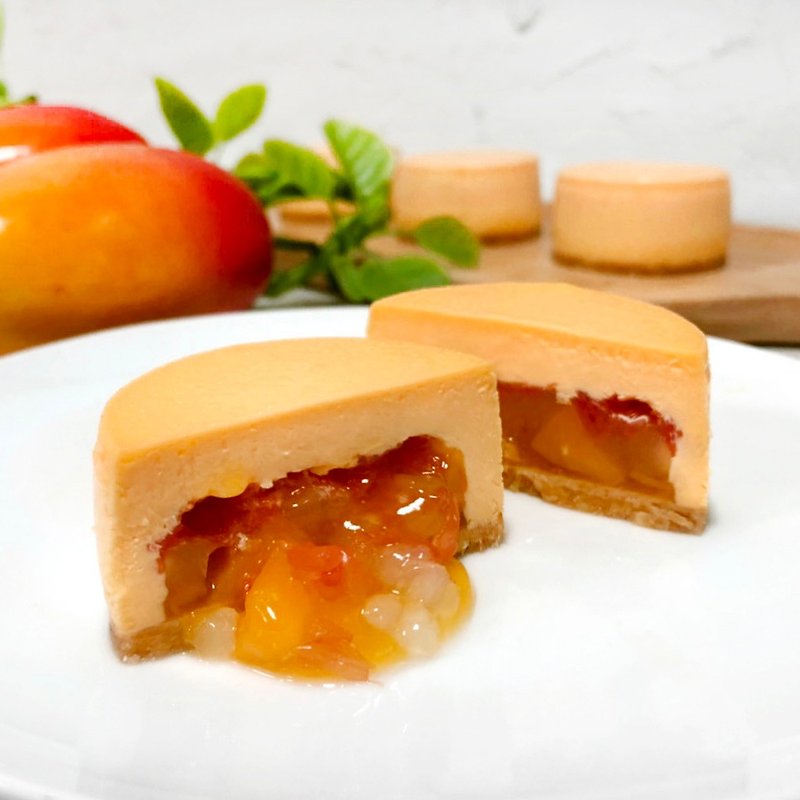 【Golden Mountain Red】Yangzhi Manna Cheesecake (8pcs) - เค้กและของหวาน - วัสดุอื่นๆ ขาว