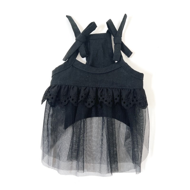 Dog Wear・Tulle Insert Camisole - Clothing & Accessories - Cotton & Hemp Black