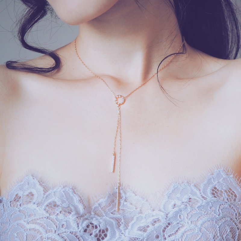 Pinky Promise Romantic Necklace - สร้อยคอ - โลหะ สีทอง
