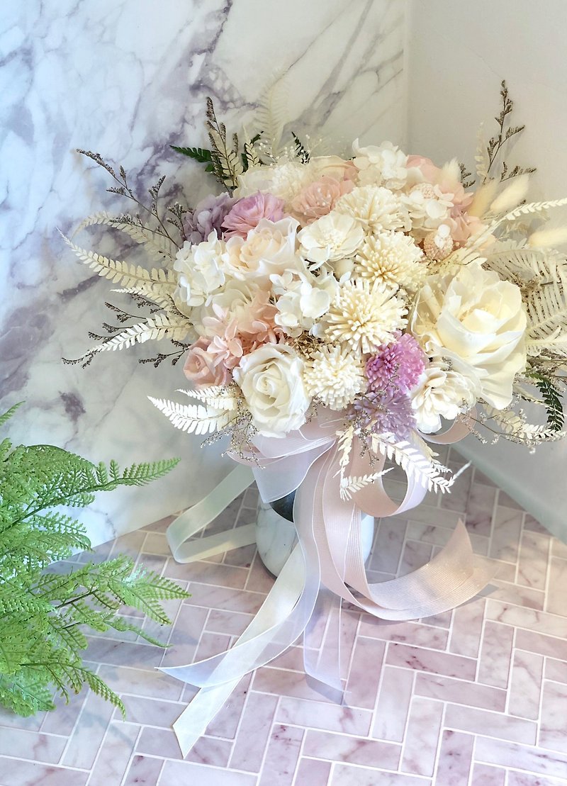 Wedding bouquet - Heartbeat - Dried Flowers & Bouquets - Plants & Flowers Pink