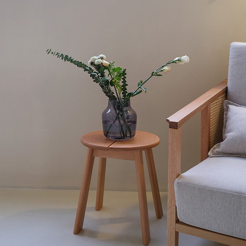 Multi-purpose round stool (coffee table, dining stool, flower stand) | Lightweight, minimalist, round and rustic