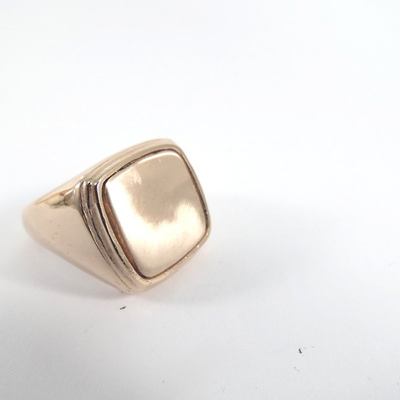 SQ ring pink gold by WABY - แหวนทั่วไป - โลหะ สึชมพู