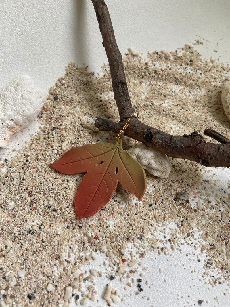 Autumn Forest Earrings / Clip-ons - ต่างหู - วัสดุอื่นๆ 