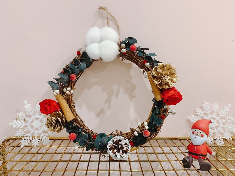 【Pre Order】Christmas wreath (with box) - Dried Flowers & Bouquets - Plants & Flowers 