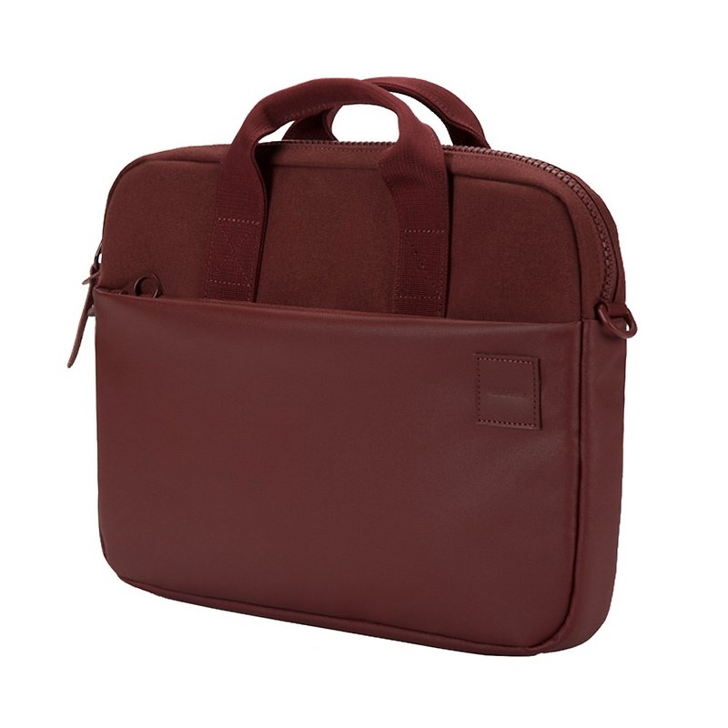 [INCASE] Compass Brief 13 吋 fashion stitching laptop briefcase (brown) - Laptop Bags - Other Materials Red