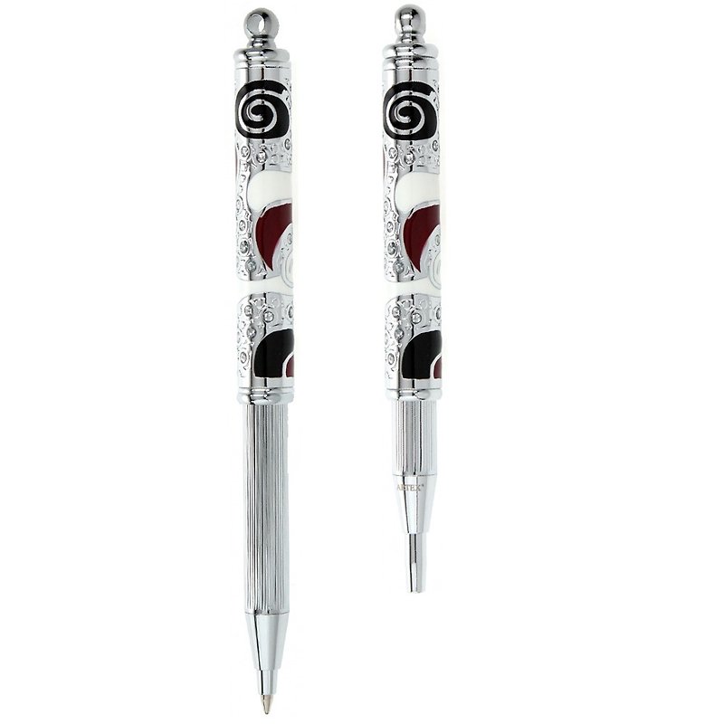 ARTEX accessory retractable necklace pen passion red - สร้อยคอ - เงินแท้ สีแดง