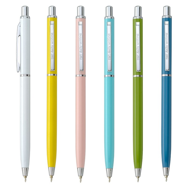 DIY pen tube color [IWI] daily writing US and Japan metal ball pen #6支装#蓝芯 - ปากกา - วัสดุอื่นๆ 