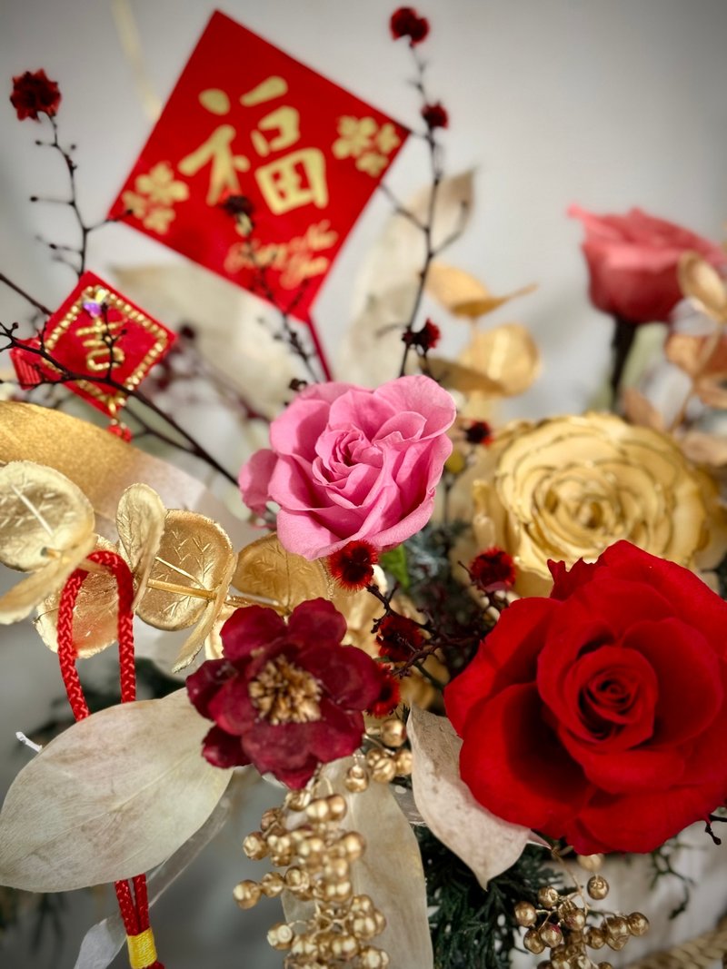 東方美人賀年桌花 / 優雅新東方 /紅白日式 - 植栽/花藝 - 植物．花 