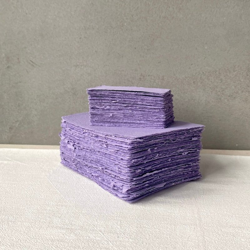 [Handmade paper] handmade paper handmade paper purple handmade paper recycled handmade paper products - Cards & Postcards - Paper Purple