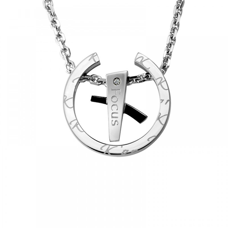 Diamond with 316L Surgical Steel Necklace Casting Jewelry for Male - Necklaces - Diamond Silver