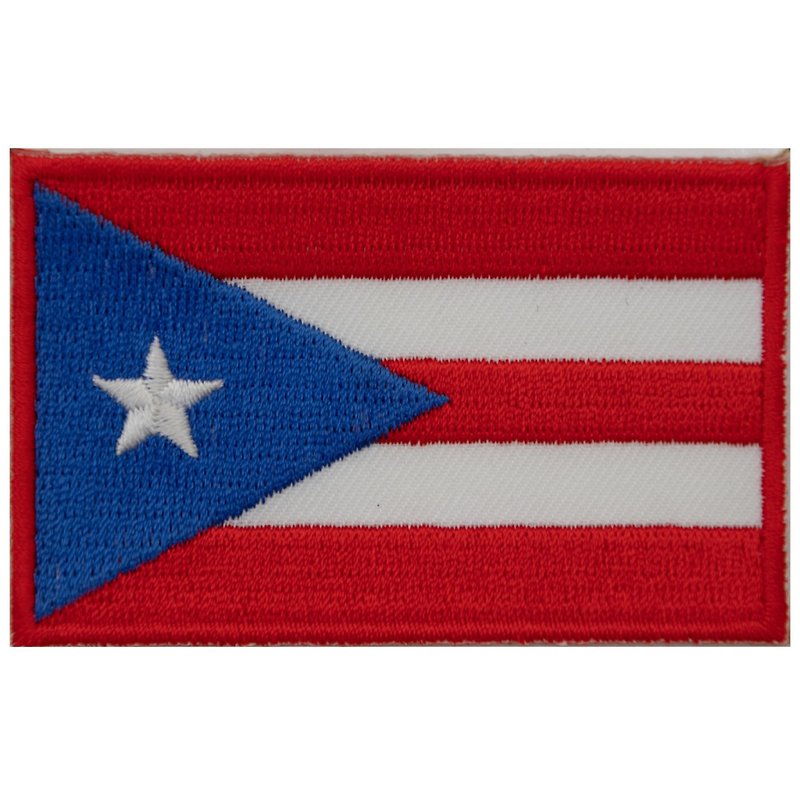 Thread Badges & Pins Multicolor - Armycrew Puerto Rico Flag Patch Collectable Badgess of Puerto Rico Bandera