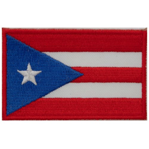 A-ONE 波多黎各 Flag Patch貼布繡 刺繡燙布貼紙 熨燙肩章 電繡立體繡貼