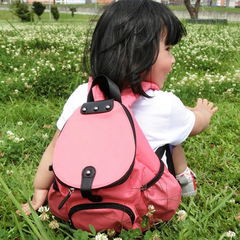 【后愛小童包】- 蜜桃粉 防走失背包/小童後背包 - 其他 - 防水材質 粉紅色