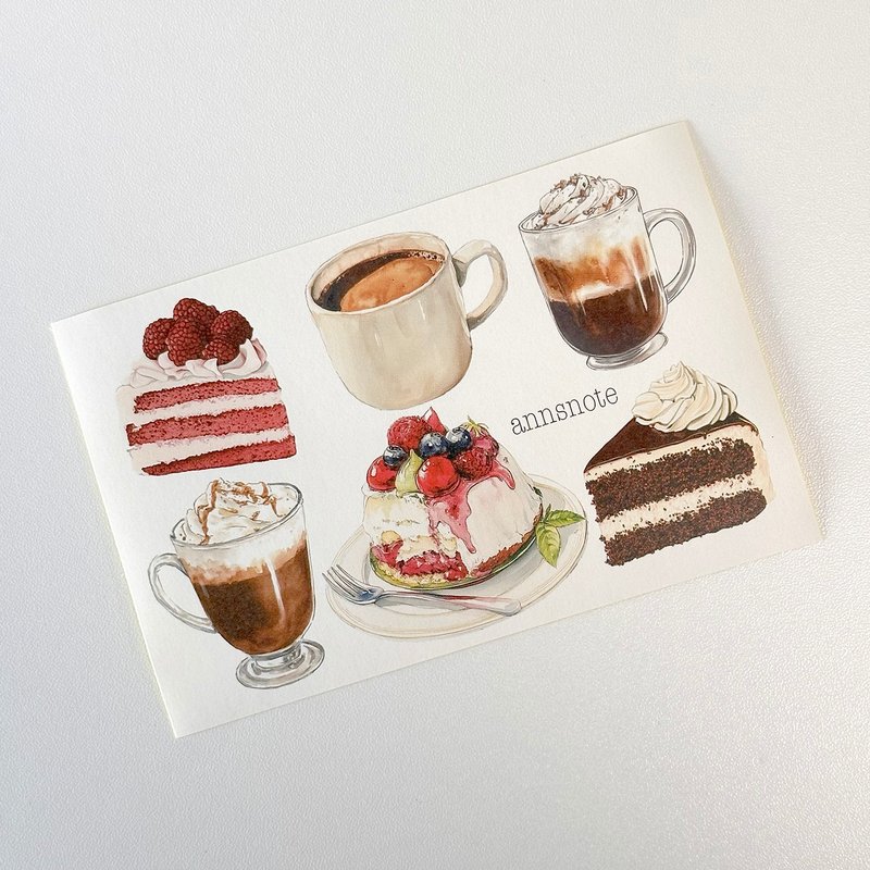 Sweet dessert stickers (anns note) vintage collage - 貼紙 - 紙 多色