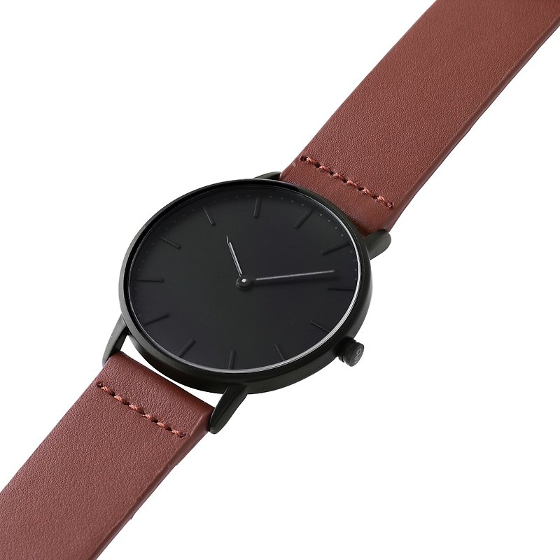 Blackout 36 – Brown Leather - Women's Watches - Genuine Leather Brown