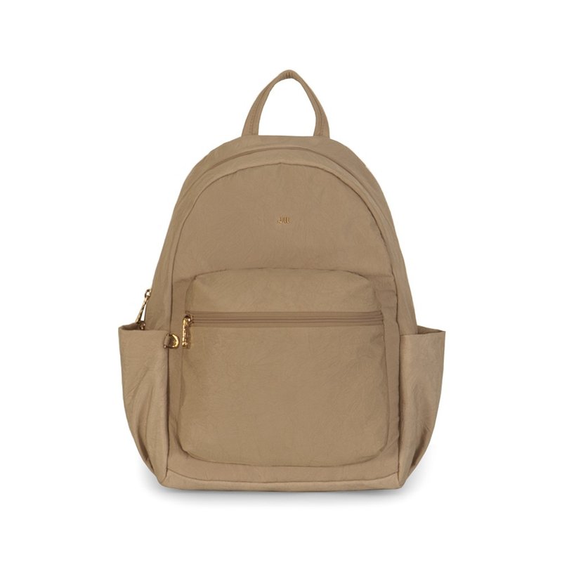 後背包-沐晨壓紋防潑水後背包-6608-21-多色任選 - 後背包/背包/書包 - 尼龍 卡其色