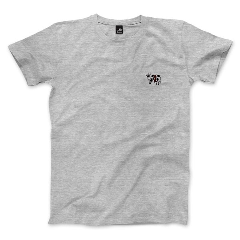 nice to MEAT you - Cattle - dark gray Linen- neutral T-shirt - Men's T-Shirts & Tops - Cotton & Hemp Gray