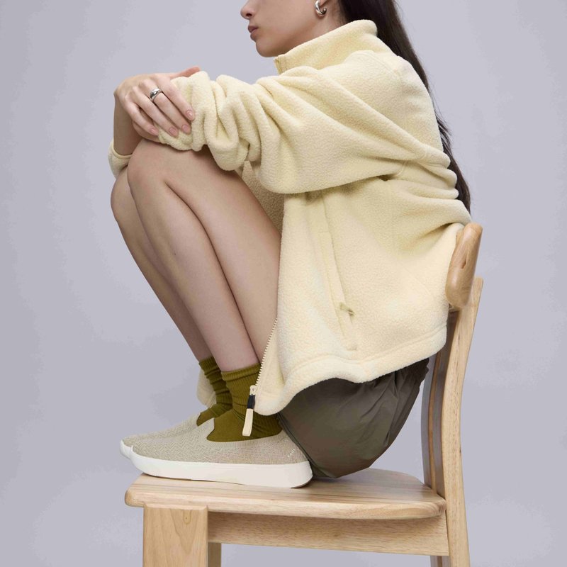 Keds BLISSWALK LOAFER ENG KNIT 針織懶人健走鞋 暗霧褐 WF69008 - 女休閒鞋/帆布鞋 - 其他材質 