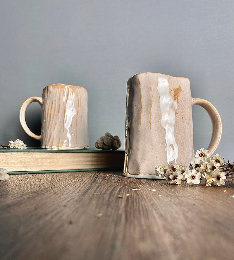 Sea salt latte Yamagata mug - Mugs - Porcelain Orange