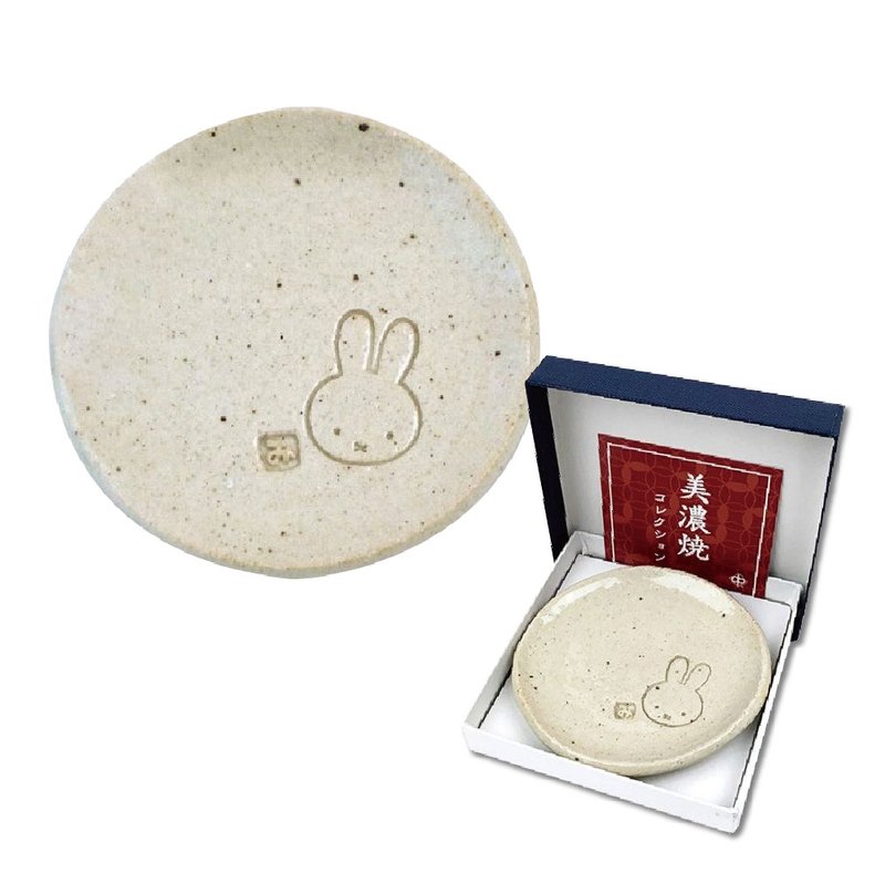 [MIFFYx Japan Kinsho Pottery] Mino Beige Small Plate Small Dish Plate Sauce Plate Sharing Plate - จานเล็ก - ดินเผา 