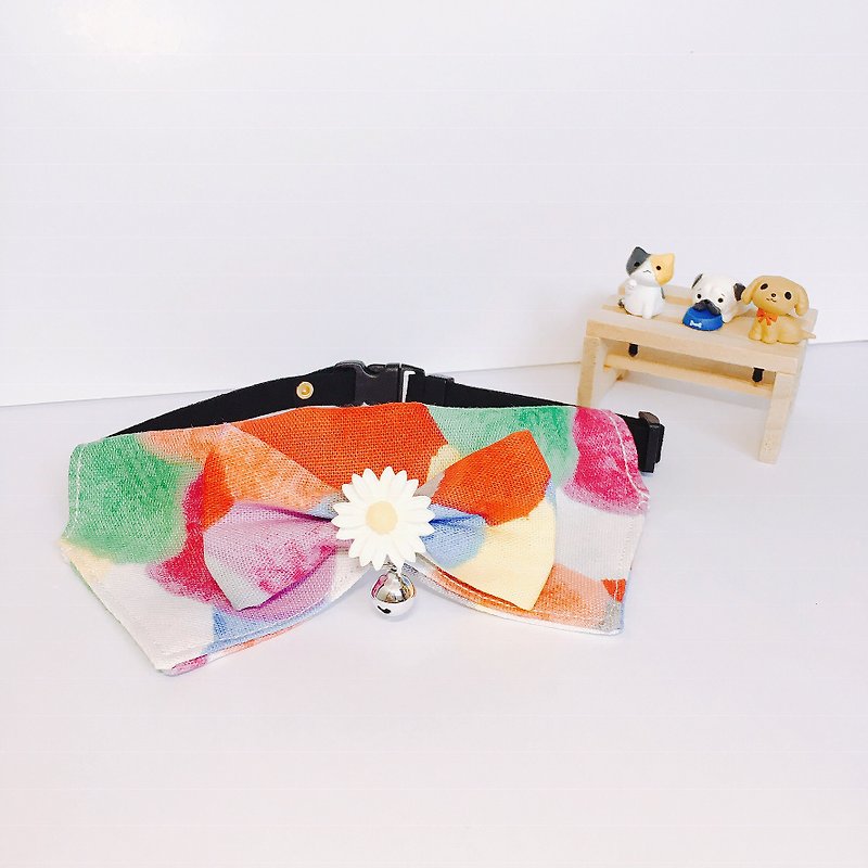 MaoFenBiBi Spring Bow Tie - Handmade Collar & Handmade Scarf & Hand Made Bow Tie - Collars & Leashes - Cotton & Hemp 