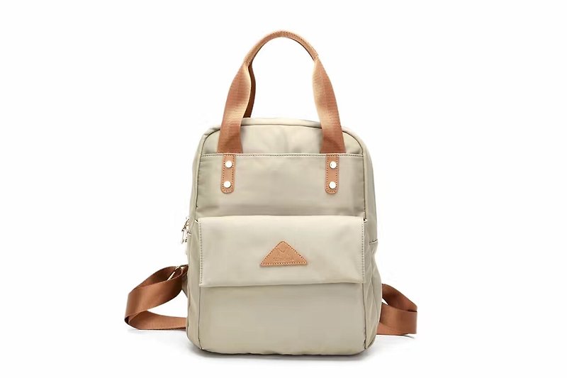 Waterproof black backpack handbag / laptop bag / computer bag / shoulder bag - กระเป๋าแมสเซนเจอร์ - วัสดุกันนำ้ สีกากี