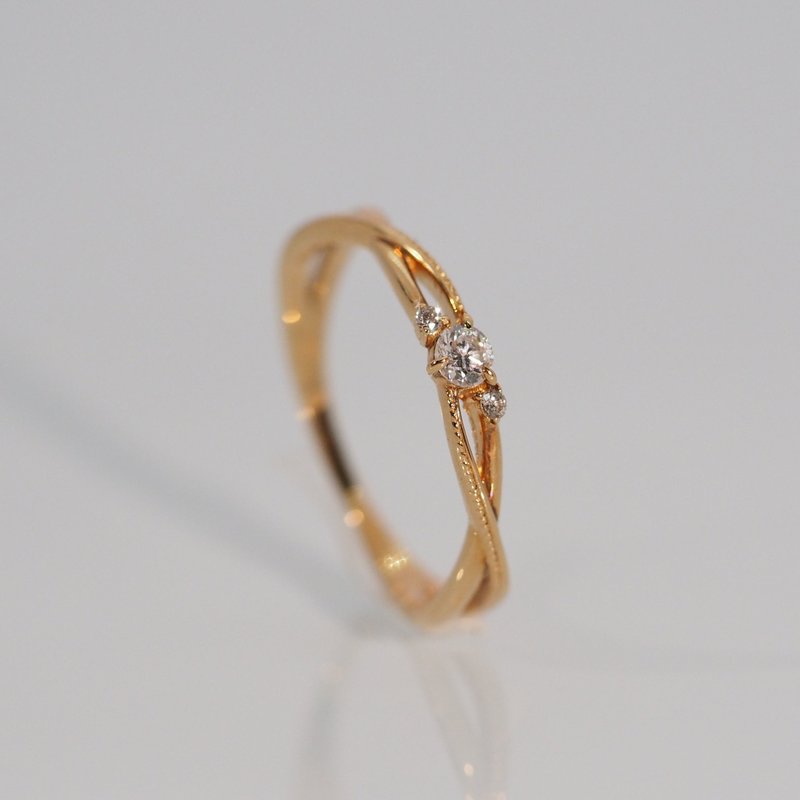 18K金宇宙鑽石戒指 The Universe Diamond Ring - 戒指 - 貴金屬 