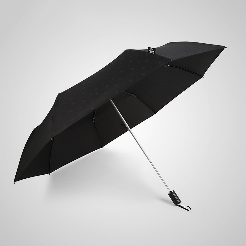 [German Kobold] Official Disney Authorized-Rain and Rain Umbrella-Watermark Mickey - Umbrellas & Rain Gear - Other Materials Black