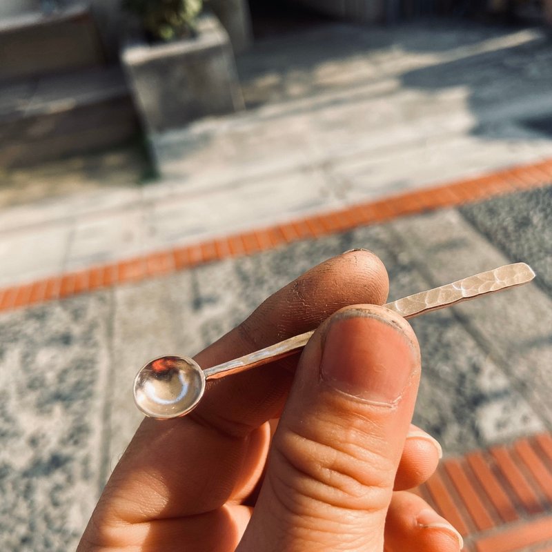 V50款-做不出一樣的銀作品-999純銀湯匙-御匠敲飾 - 其他 - 純銀 銀色