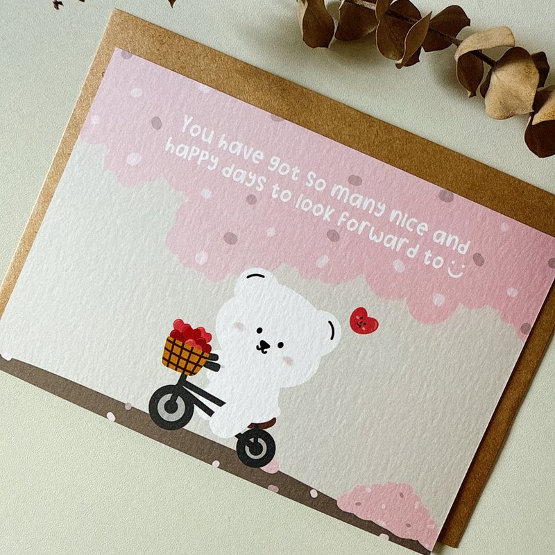 #81 _smallthings 插畫明信片(單車) - 卡片/明信片 - 紙 
