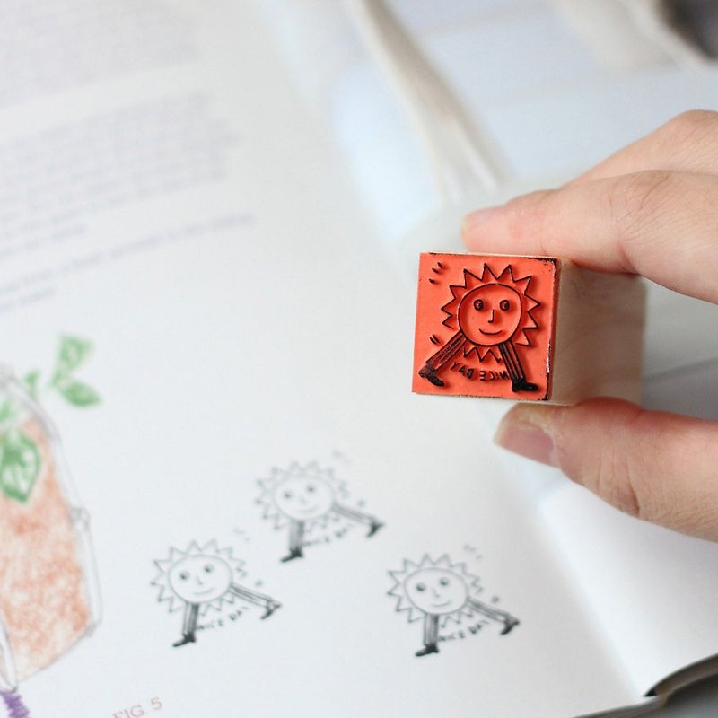 CBB Trend Art Seal Ver3-Good Day, CBB30006 - Stamps & Stamp Pads - Wood Khaki