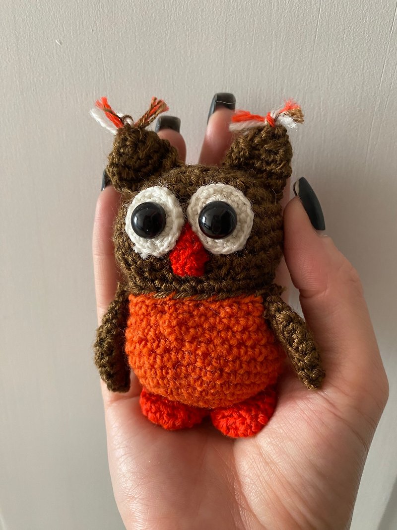 Crochet Owl Toy, Amigurumi Owl toy, Handmade Owl toy - Kids' Toys - Cotton & Hemp Brown