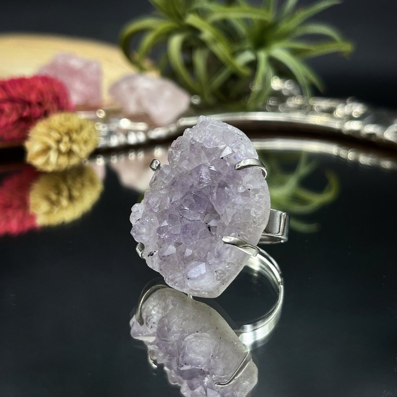 水晶簇戒指 - 戒指 - 水晶 