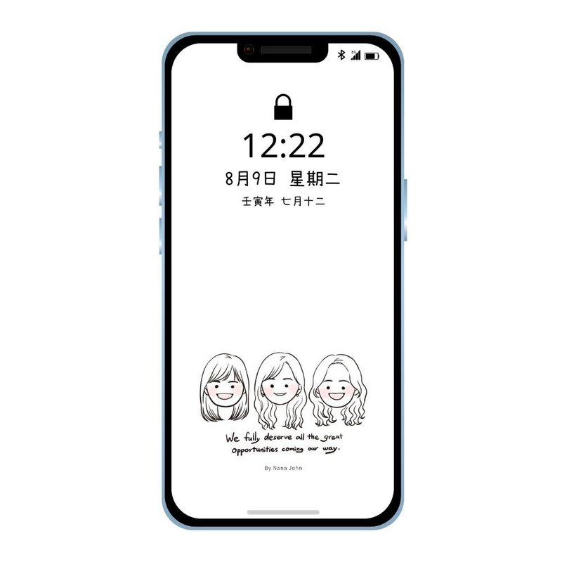 【客製化似顏繪】Q版頭像_手機桌布 - 電子似顏繪/繪畫/插畫 - 其他材質 