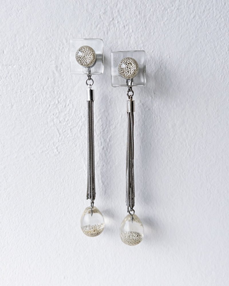 Bugs eye mulchway earrings/ Interchangeable / macro view 醫療鋼耳環 夾式耳環 耳夾 - 耳環/耳夾/耳骨夾 - 樹脂 透明