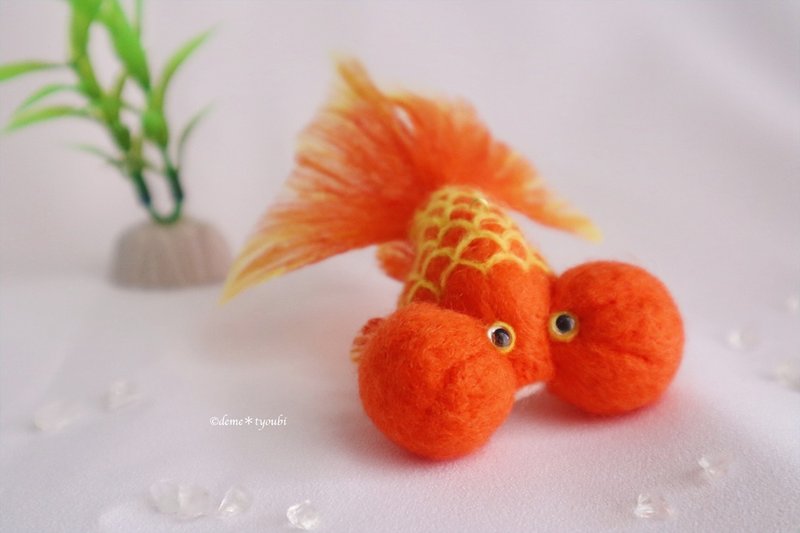 たゆたう金魚モビールS-水泡眼- - 擺飾/家飾品 - 陶 橘色