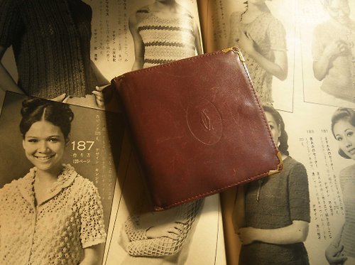 老時光OLD-TIME Vintage & Classic & Deco 【老時光 OLD-TIME】早期二手古董包CARTIER短皮夾