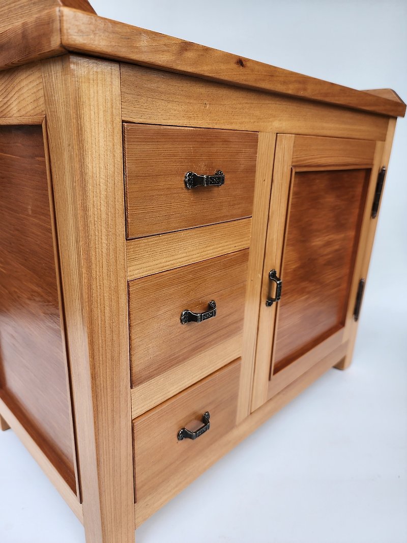 [Woodfun Playing with Wood]] Hinoki wood storage cabinet is completely handmade as a wedding gift - Storage - Wood 