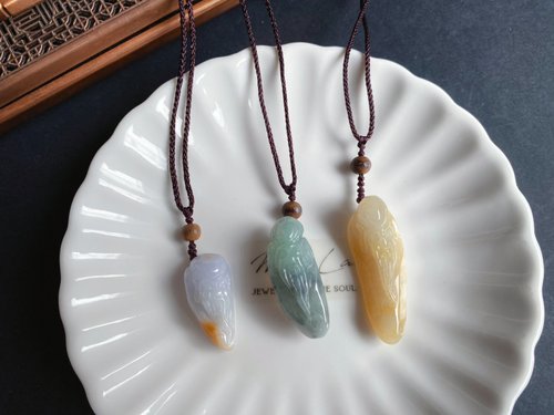 樂藏｜輕珠寶｜手作能量 天然緬甸玉翡翠 壽翁 祝壽 禮物 項鍊 玉牌 jadeite 長輩禮